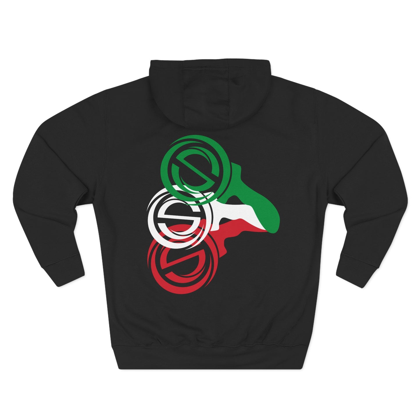 Three-Panel Fleece Hoodie